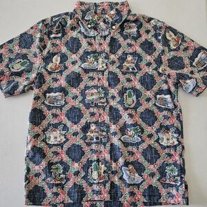 Reyn Spooner Kid's Hawaiian Christmas Short Sleeve Shirt